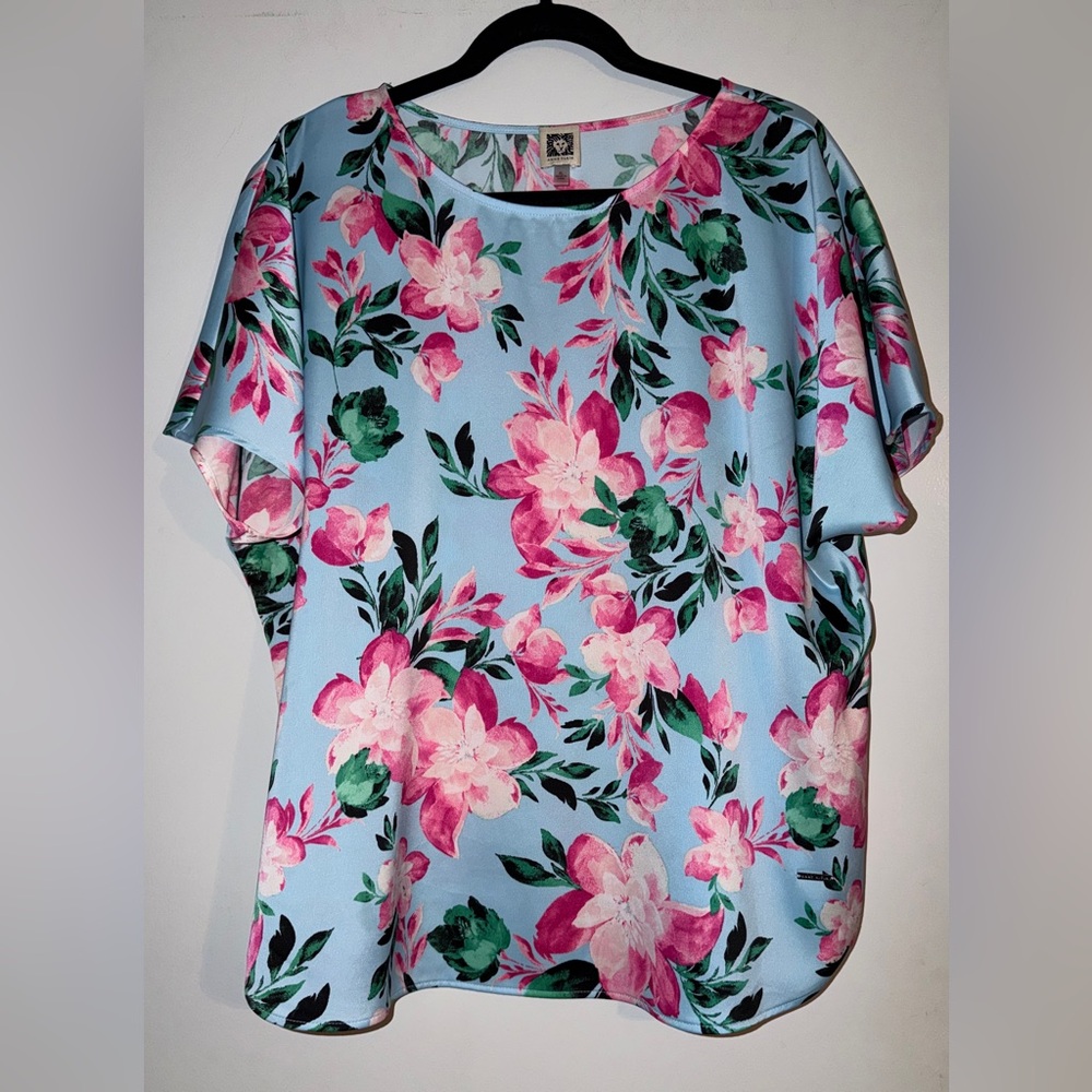 Anne Klein Floral Print Women's Top